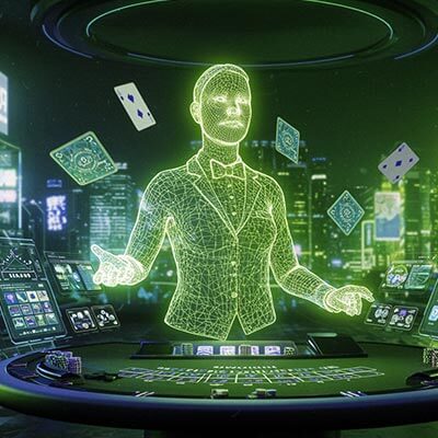 Casino Live Dealer hologram