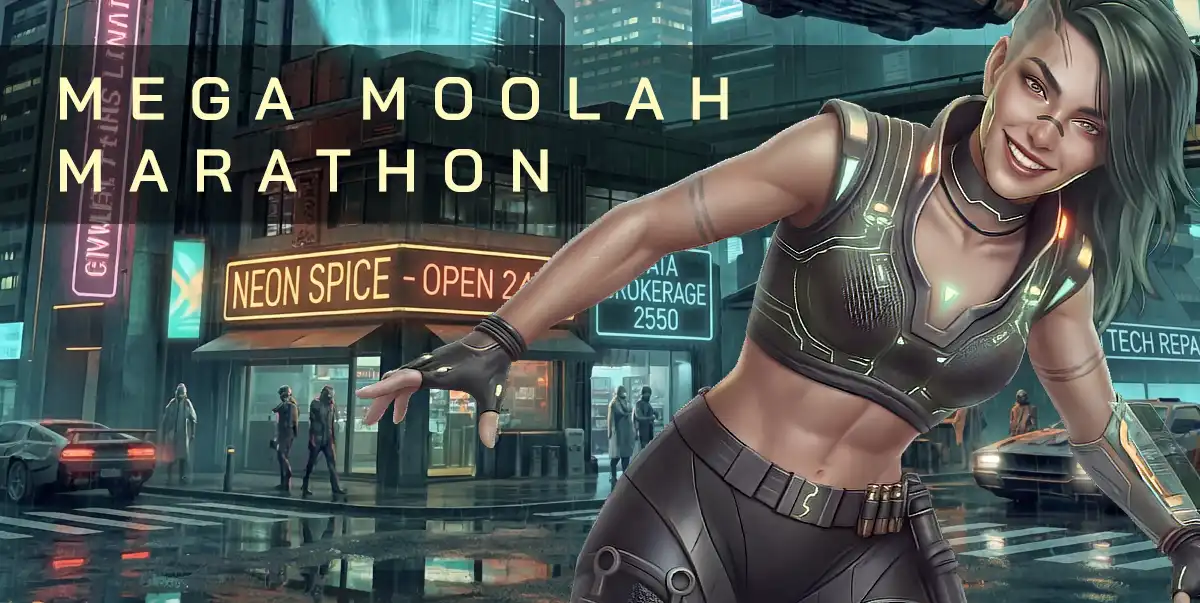 Mega Moolah Marathon with Ms. Moolah!