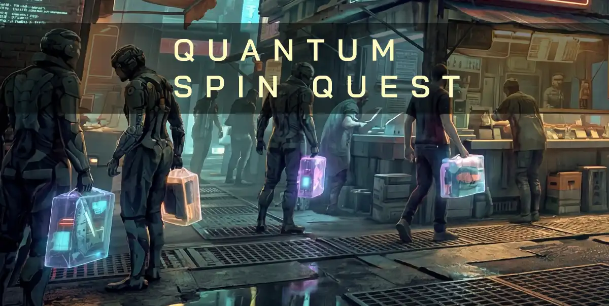 Quantum Spin Quest with high tech slot machines